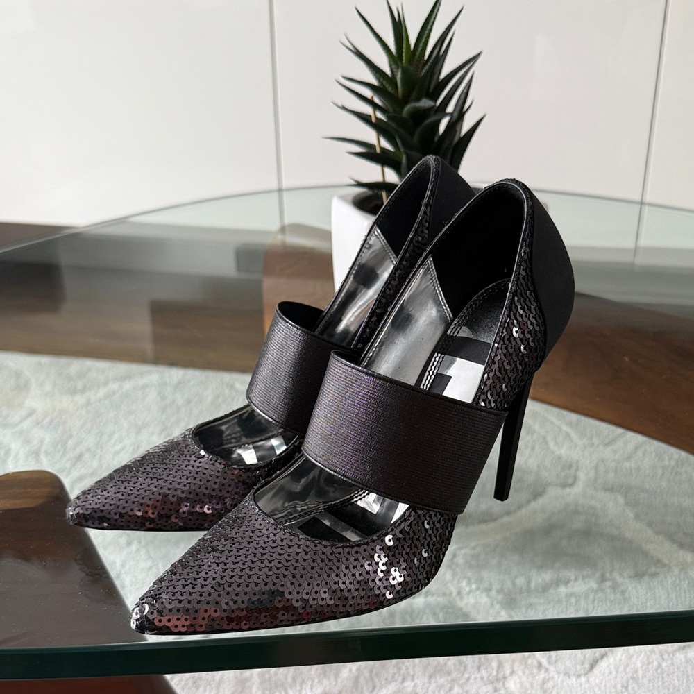 Diesel Black Sequin Women's Heels